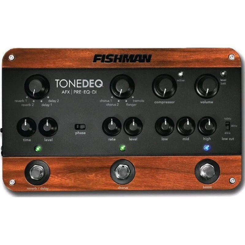 Fishman TONEDEQ AFX Preamp/EQ/DI Pedal w/ Dual Effects