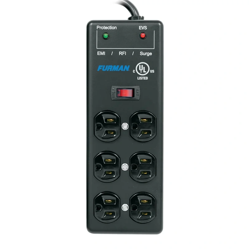 Furman SS-6B-PRO 6-Outlet Surge Protector – 15′