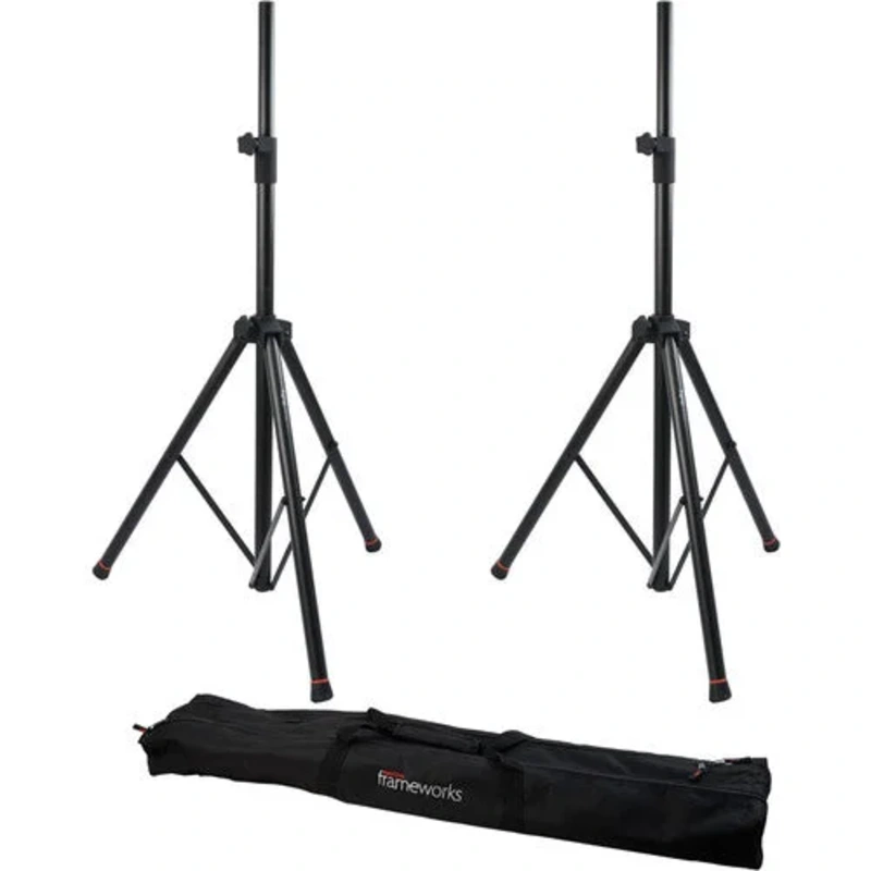 Gator Frameworks GFW-SPK-3000SET Pair of GFW-SPK-3000 Speaker Stands w/ Carry Bag