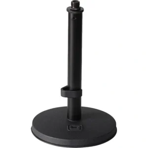 Gator GFW-MIC-0600 9″ Fixed-Height Desktop Microphone Stand w/ Round Base