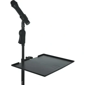 Gator GFW-SHELF1115 Large Microphone-Stand Accessory Shelf – 11 x 15″