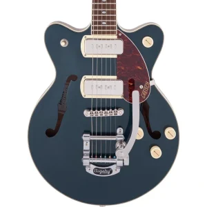 Gretsch G2655T-P90 Streamliner Center Block Jr. Laurel, Midnight Sapphire Vintage Mahogany Stain