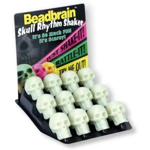 Grover BB12G Beadbrain Skull Rhythm Shaker – Glow in the Dark