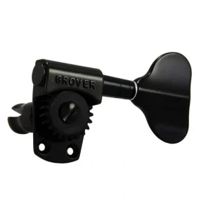 Grover GR145BC Titan Bass Electric Bass Machine Heads – 2+2 Black Chrome