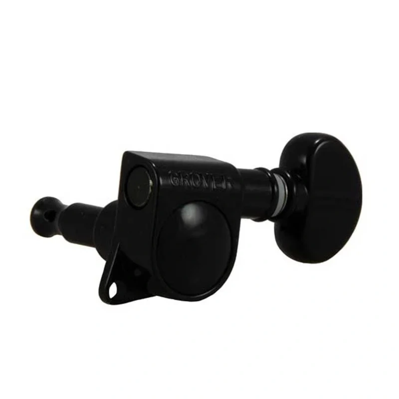 Grover GR305BC6 Mid-Size 6-In-Line Rotomatics – Black Chrome