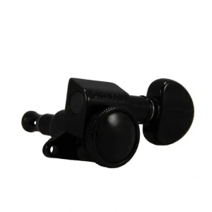 Grover GR505BC6 Roto-Grip Mini Locking Rotomatics – 6 In-Line Black Chrome