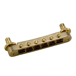 Grover GR520G Tune-O-Matic Style Guitar Bridge – Gold