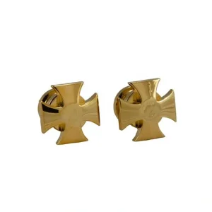 Grover GR640G Iron Cross Artist Strap Buttons – Gold
