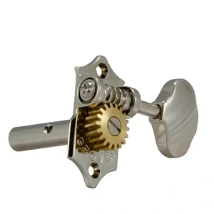 Grover GRH97-18NA Sta-Tite 18:1 Ratio 3+3 Vintage Style Nickel Machine Heads – Slotted