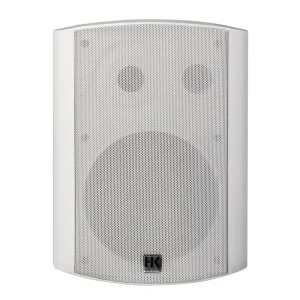 HK Audio IL80-TW Compact Speaker Install 100V 5 Taps 8 ohm (White) – 8″