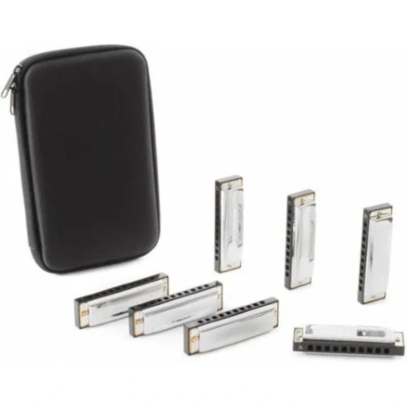 Hohner 1501-7 Blues Band Harmonica – 7 Pack