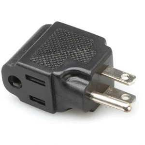 Hosa PWA-486 3 Prong Male to Female Right Angle AC Power Adapter