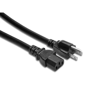 Hosa PWC-148 Extension Cable with IEC Female Connector 18 AWG (Black) – 8′
