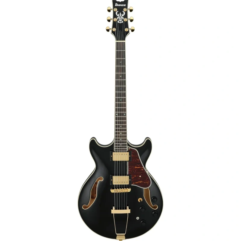 Ibanez AMH90BK Artcore Expressionist Series Semi Hollow-Body Electric Guitar (Black)