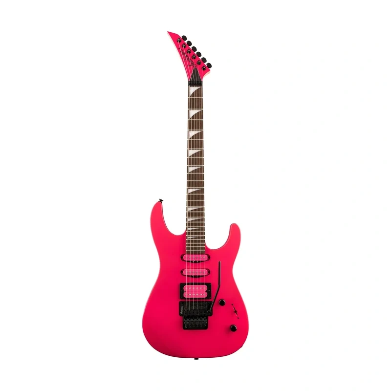 Jackson X Series Dinky DK3XR HSS Electric Guitar, Laurel FB, Neon Pink (B-Stock)