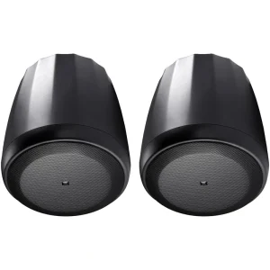 JBL C67P/T Satellite Pendant Speaker (Pair, Black) – 6.5″