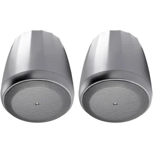 JBL C67P/T-WH Satellite Pendant Speaker (Pair, White) – 6.5″