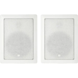 JBL CONTROL-128WT In-Wall 70V/100V Installation Speakers (Pair, White) – 8″