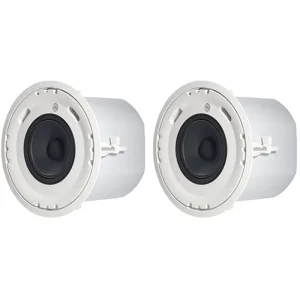 JBL CONTROL-226C/T Coaxial Ceiling Loudspeakers (Pair, White) – 6.5″