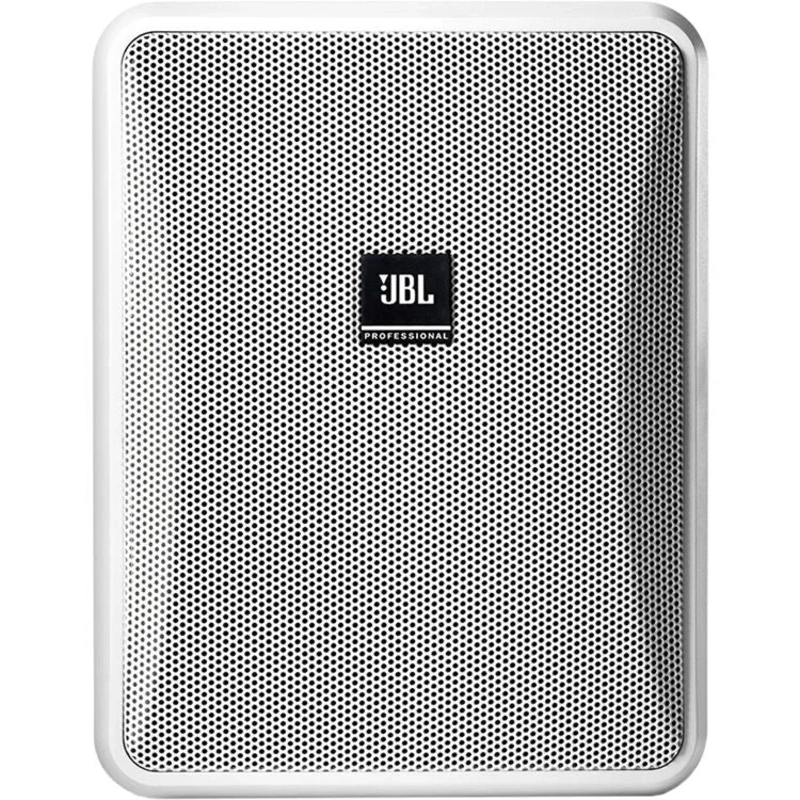 JBL CONTROL-25-1L-WH 2-Way Surface Mount Speaker (Pair, White) – 5.25″