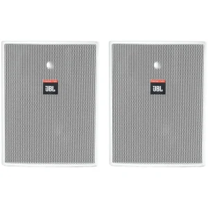 JBL CONTROL-25AV-WH 2-Way Shielded Indoor/Outdoor Loudspeaker (Pair, White) – 5.25″