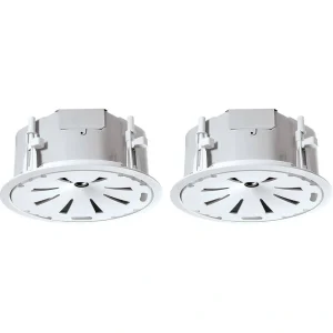 JBL CONTROL-47LP  Coaxial Low-Profile Ceiling Speakers (Pair, White) – 6.5″