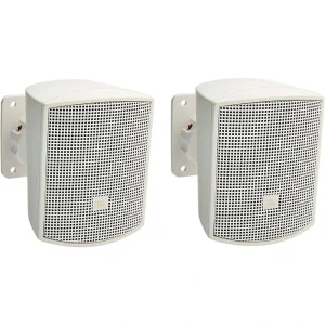 JBL CONTROL-52-WH Surface Mount Satellite Speaker (Pair, White) – 2.5″