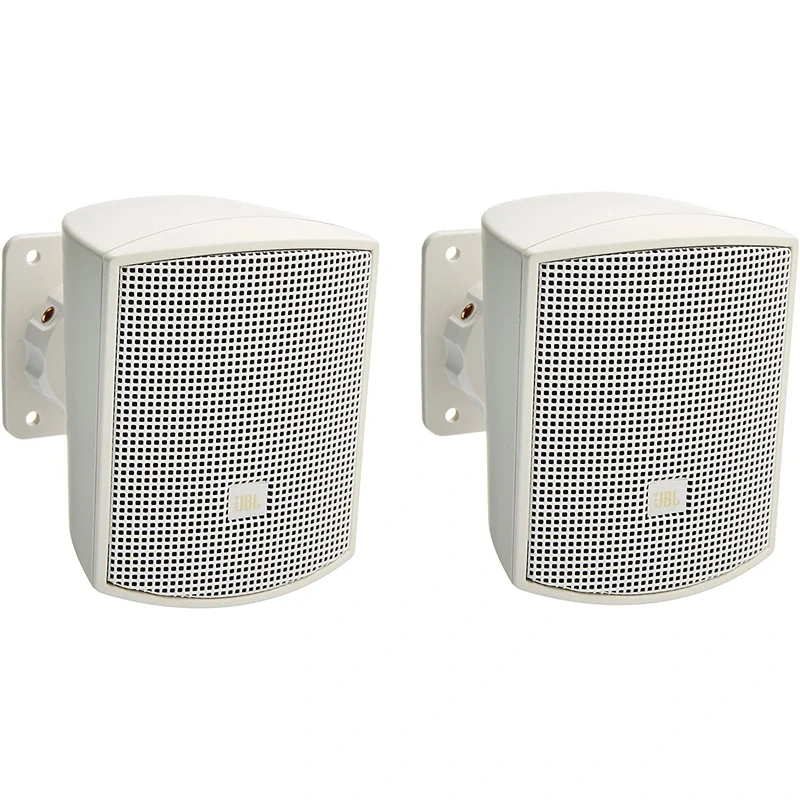 JBL CONTROL-52-WH Surface Mount Satellite Speaker (Pair, White) – 2.5″