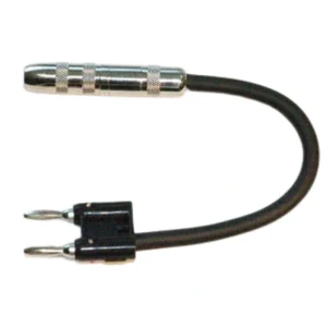 Link Audio AA61 1/4 TS Female to Dual Banana Plug Adaptor – 6 Inches