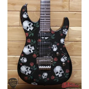 LTD LM-200 SR Electric Guitar Skull & Roses Graphic