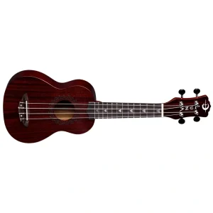 Luna Vintage Mahogany Soprano Ukulele – Red Satin