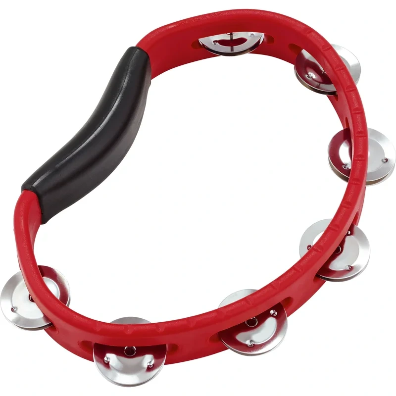 Meinl HTR Hand Tambourine Stainless 1 Row – Red