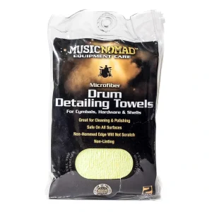 MusicNomad 2 Pack-Edgeless Microfiber Drum Detailing Towels