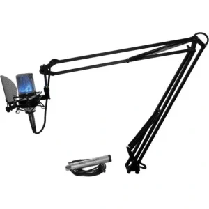 MXL OS-PRO-BW OverStream USB Gaming and Podcasting Bundle with 990 Blizzard and MicMate Pro