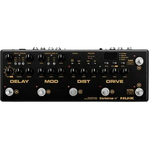 NuX CERBERUS Multi-function Guitar Effect Pedal Inside Routing IR Loader Analog Overdrive Distortion Digital Delay Modulation Effects