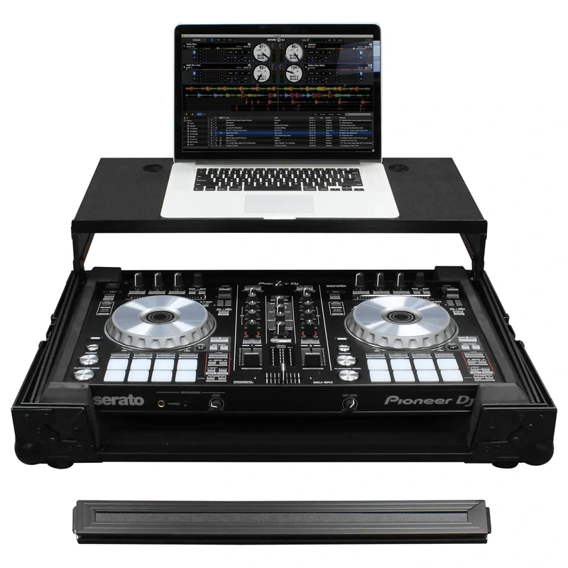 Odyssey FZGSPIDDJSR2BL Pioneer DDJ-SR2 Flight Case w/Glide Platform (Black)