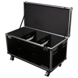 Odyssey FZUT34422W – 41.5 x 20 x 19.5 Interior Utility Trunk Touring Flight Case with Organizing Dividers