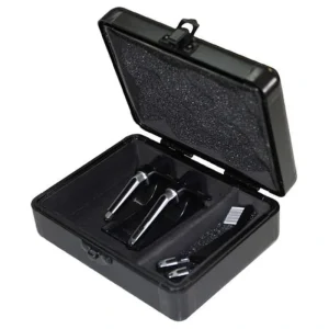 Odyssey KCC2PR2BL – KROM Series Black PRO2 Case for Two Turntable Needle Cartridges