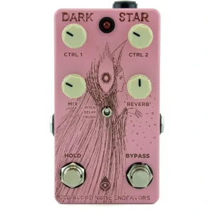 Old Blood Noise Dark Star Pad Reverb – Shell Pink With Brown Art