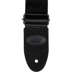 On-Stage GSA20BK Seatbelt Guitar Strap – Black
