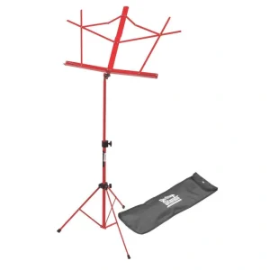 On-Stage SM7122RB Compact Sheet Music Stand with Bag – Red