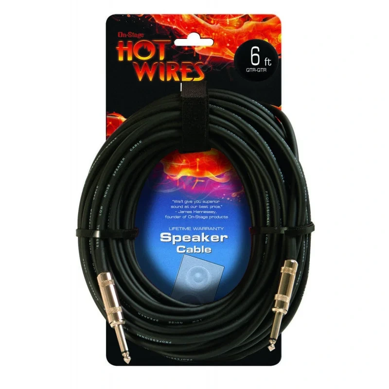 On-Stage SP14-6 1/4″ to 1/4″ Speaker Cable 6′