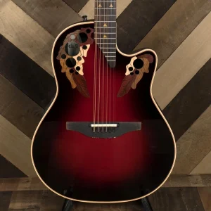 Ovation Elite Shallow 1858 With OHSC – New England Burst – Used