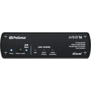 PreSonus AVB-D16 Network Switch and Bridge, Black 2779300101