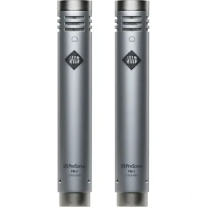 PreSonus PM-2 Stereo Pair of Small-Diaphragm Cardioid Condenser Microphones, Black 2777300104