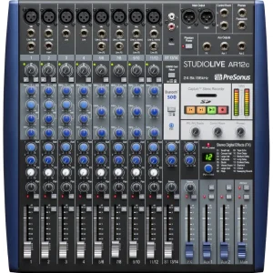 PreSonus StudioLive AR12c Analog Mixer, Blue 2779200101