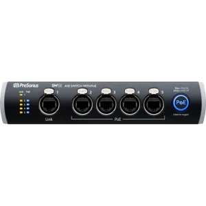PreSonus SW5E Network Switch and Bridge, Black 2779300103