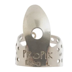 Propik Nickel Resophonic Guitar Fingerpick, Split Wrap, Large