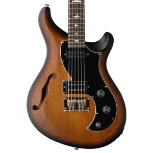 PRS S2 Vela Semi Hollow Satin Electric Guitar, Mccarty Tobacco Sunburst