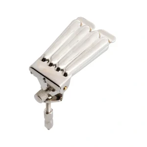 Prucha Clamshell Banjo Tailpiece, Nickel